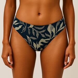 Prana Blue and Cream Bikini Bottom